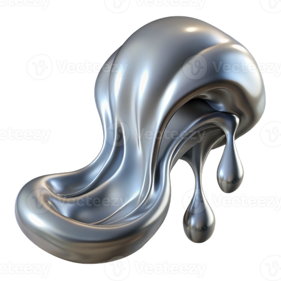 impressive vintage A Cascade of Flowing Liquid Mercury Ill premium png