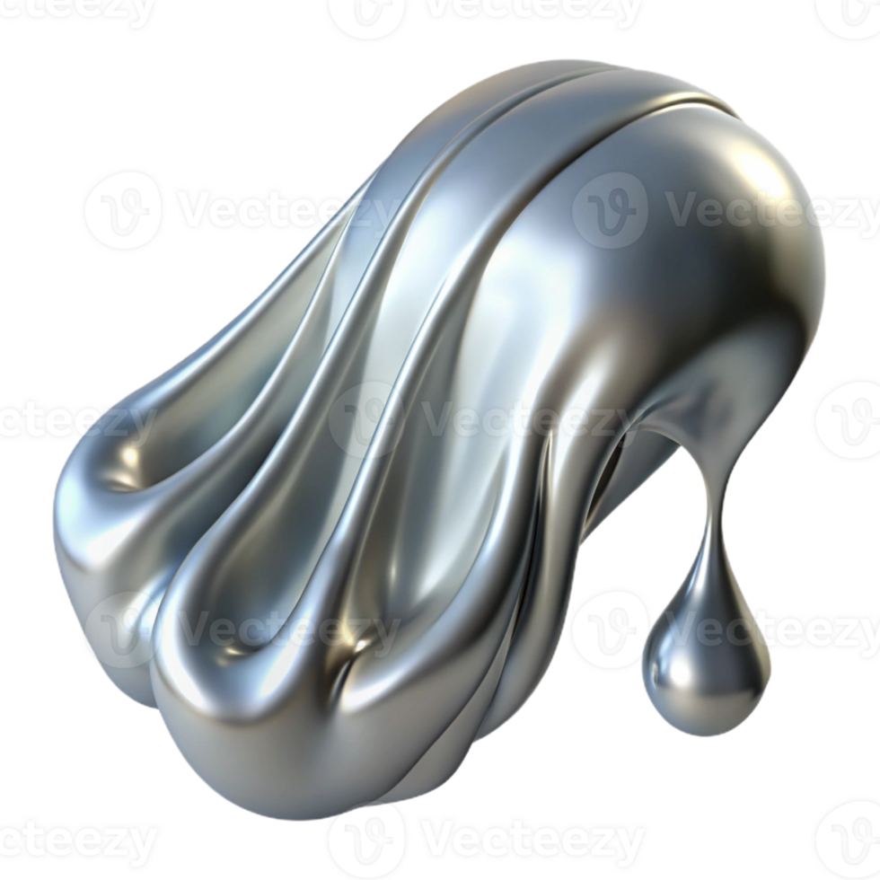 elegant traditional A Cascade of Flowing Liquid Mercury Ill high quality png