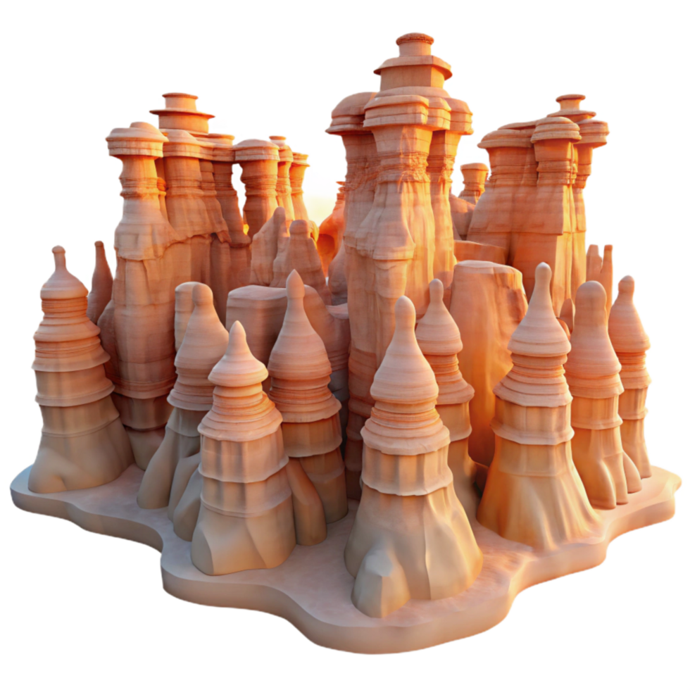 impressive classic Bryce Canyon Hoodoos Sunset Hues Element png