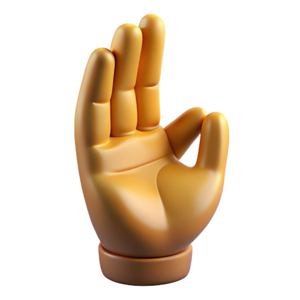 elegant creative Buddha Hand Gesture Mudra Cutout on Transparent Background authentic png