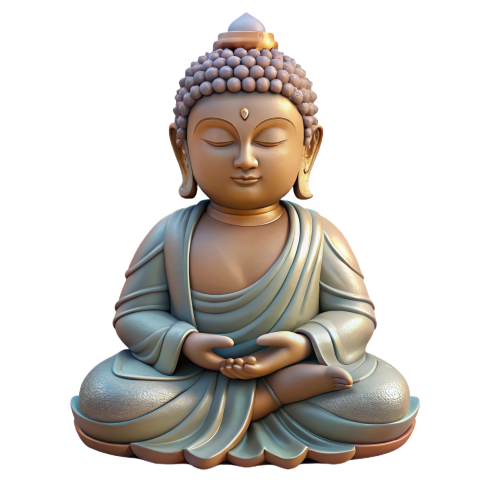 stunning vintage Buddha Statue Serene Expression Element png