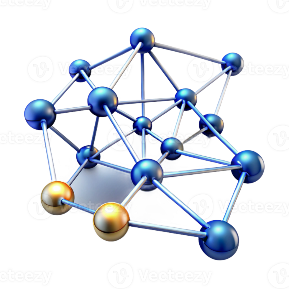 vibrant artistic A Network of Interconnected Nodes and Dat professional png
