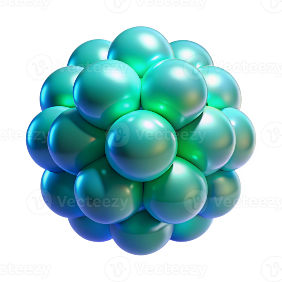 vibrant traditional Interlocking Translucent Orbs of Cool Blu high resolution png