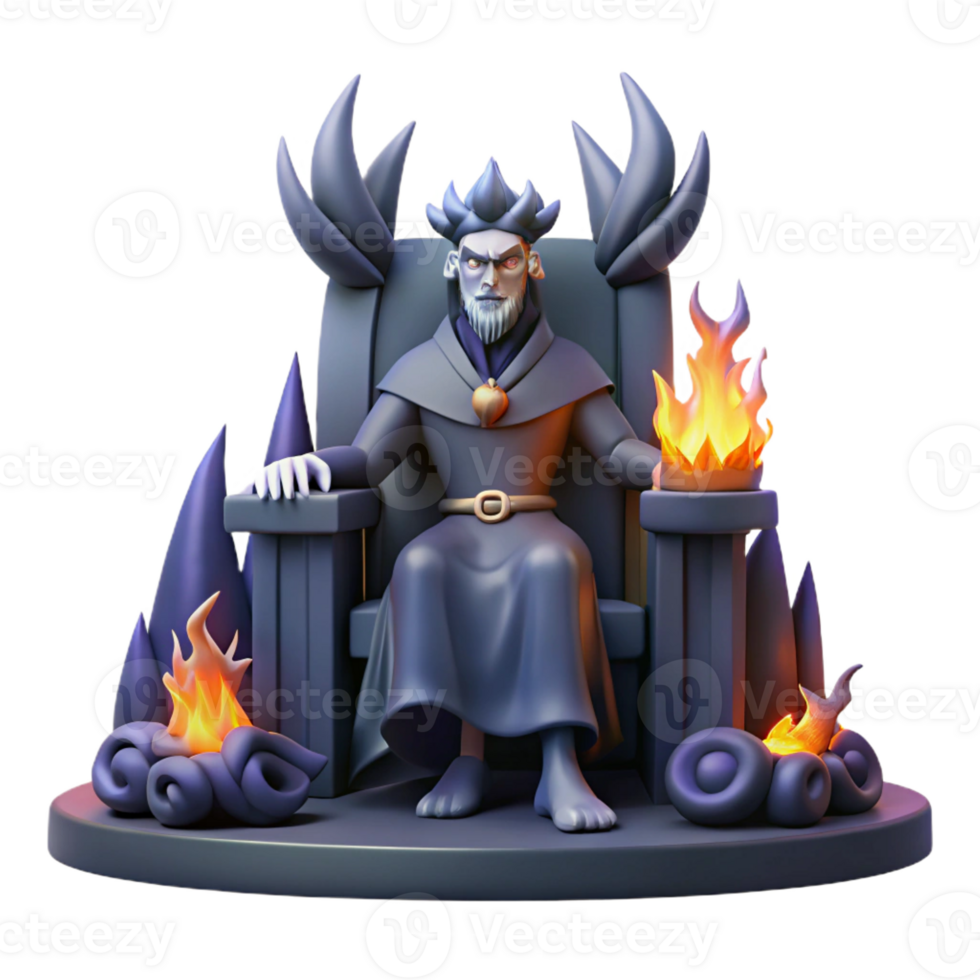 wonderful creative A Stoic Hades Seated on His Throne in Th genuine png