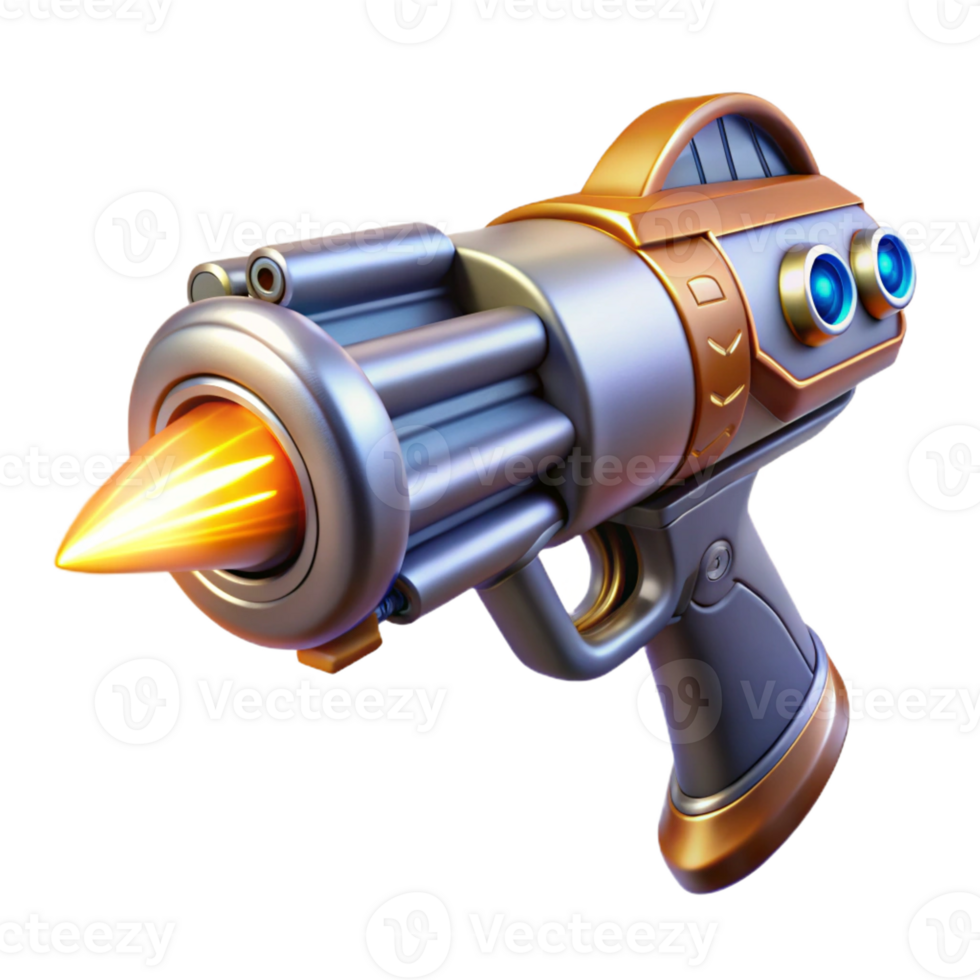 serene contemporary A Futuristic Weapon Firing a Beam of Pur png