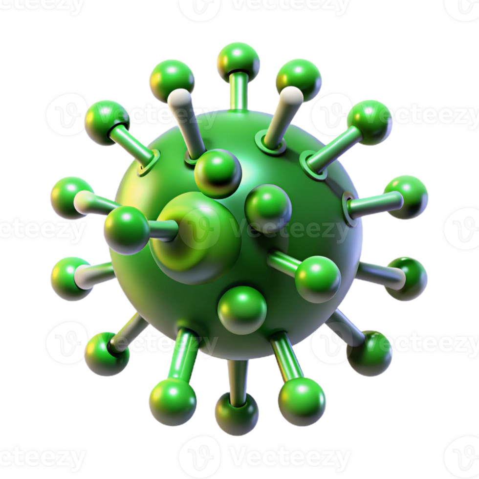 elegant vintage A Microscopic View of a Computer Virus I premium png