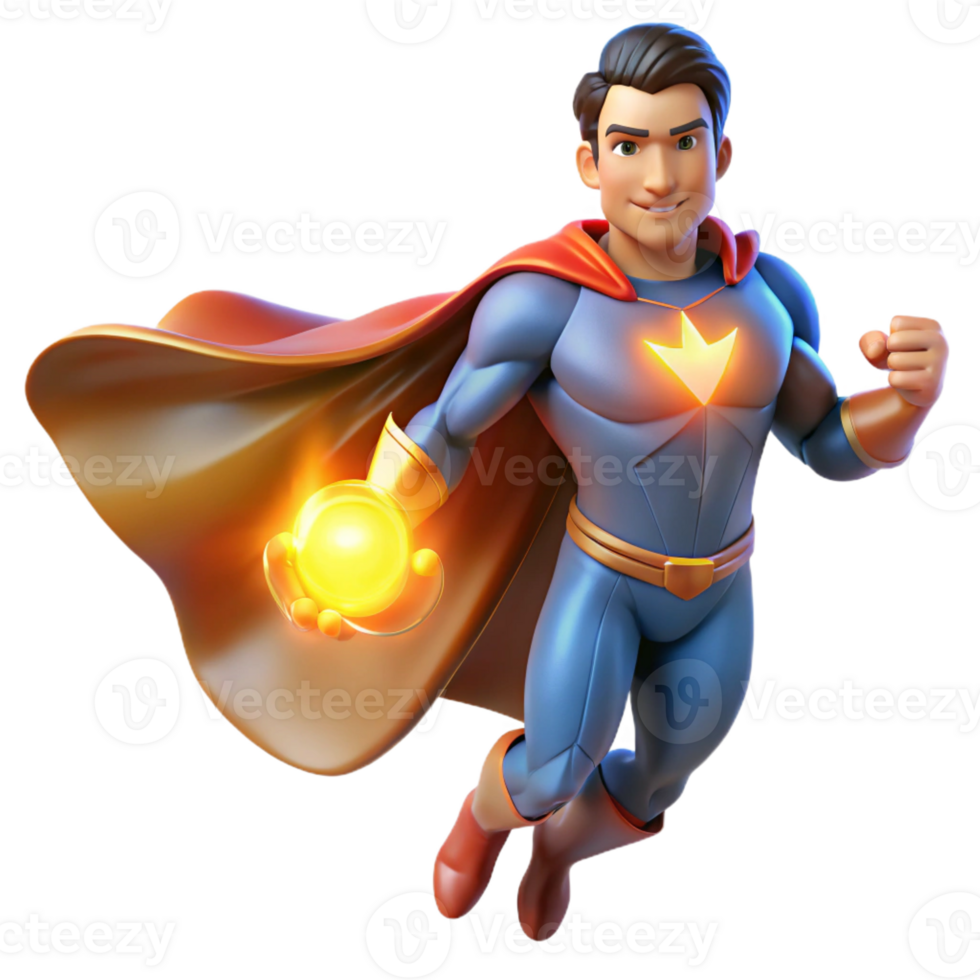 dramatic minimalist Portrait of a Powerful Superhero with a F high resolution png