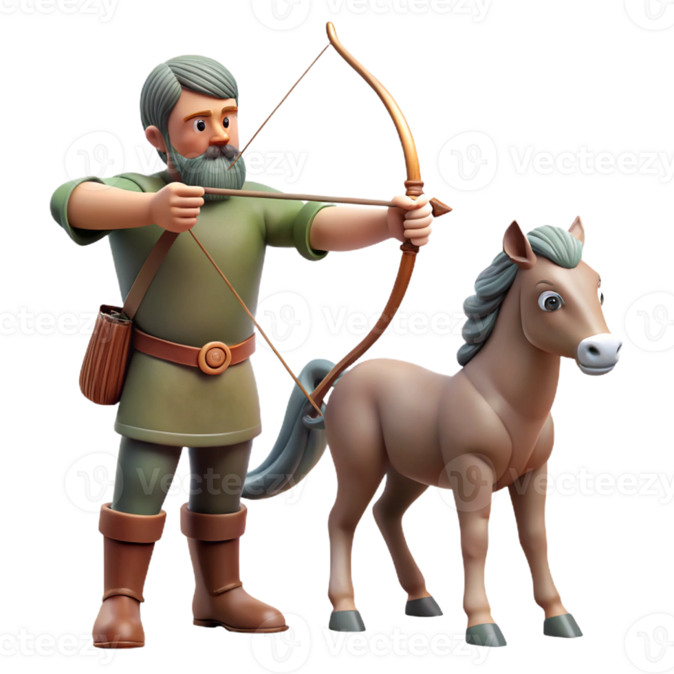 stunning contemporary A Wise Old Centaur Teaching Archery to a Y high resolution png