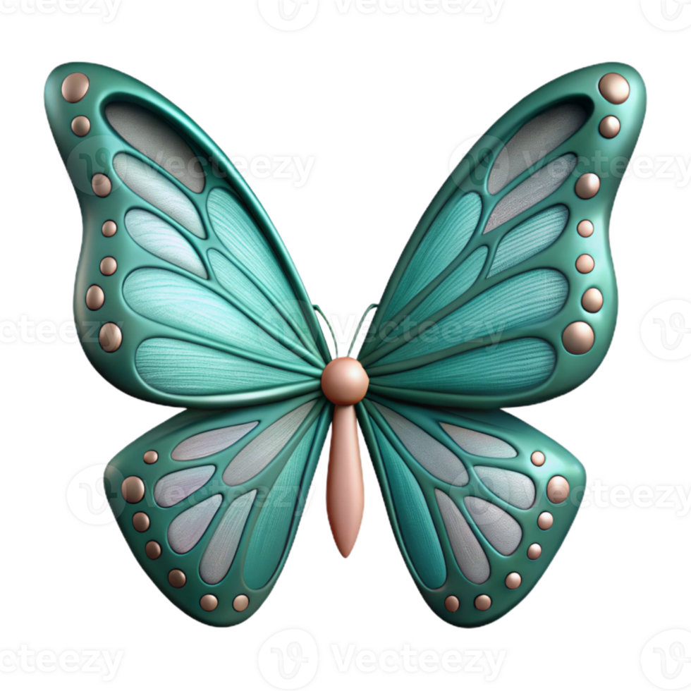 serene rustic Butterfly Wings Open Cutout Element high resolution png
