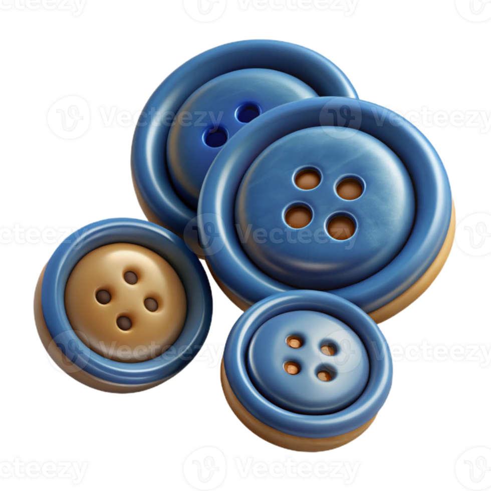 wonderful rustic Button Collection in Different Sizes Cutout detailed png