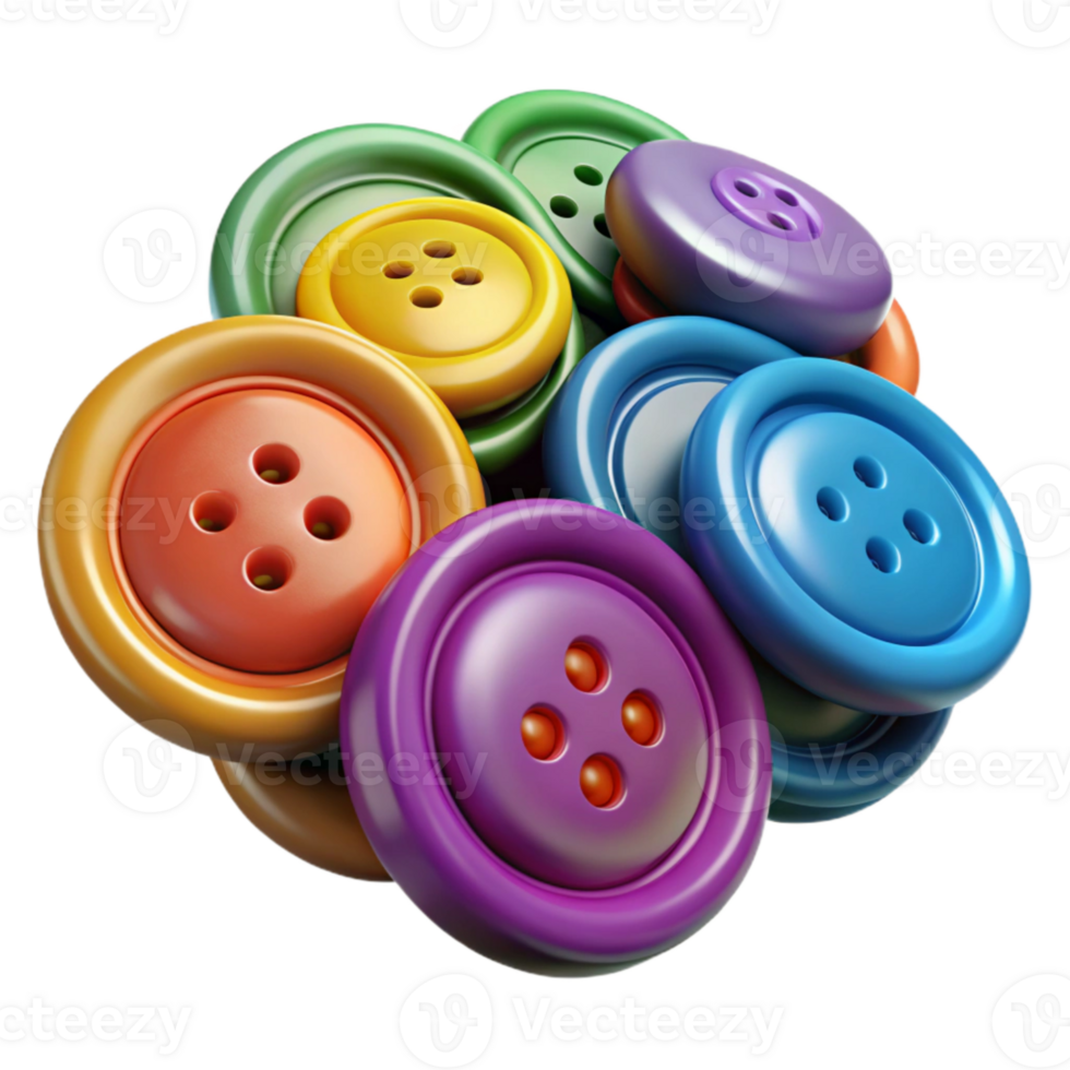 stunning abstract Buttons Colorful Assortment high resolution png