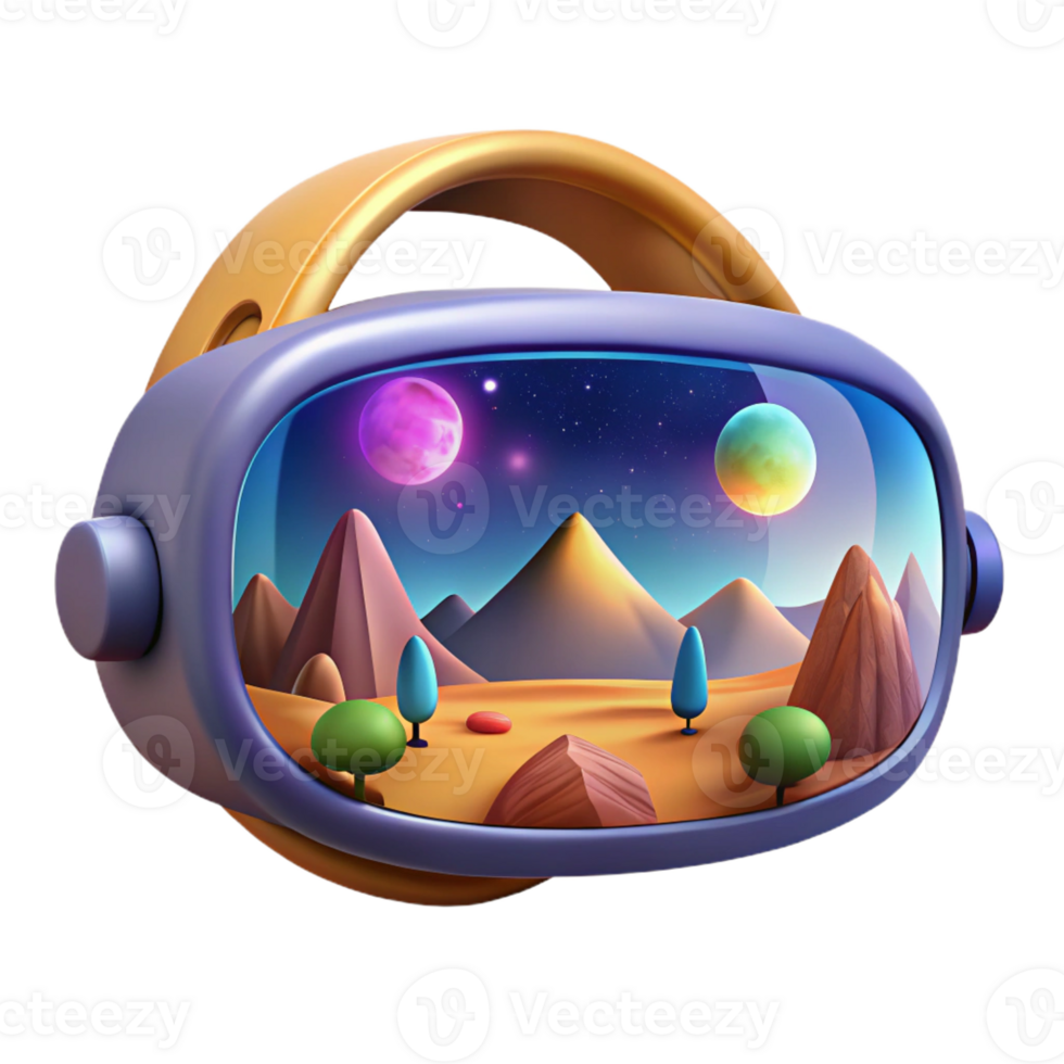 extraordinary traditional A Virtual Reality Headset Displaying a Br authentic png