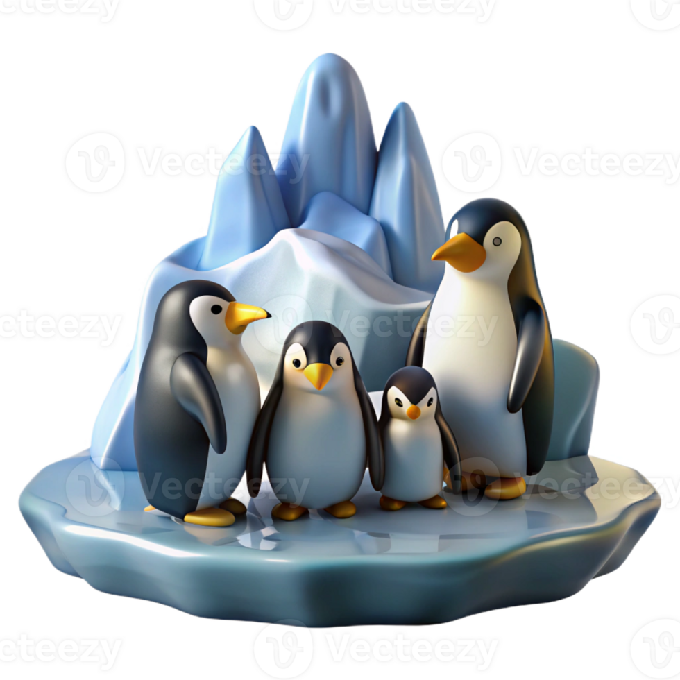 dramatic minimalist A Group of Penguins Huddled Together On exclusive png