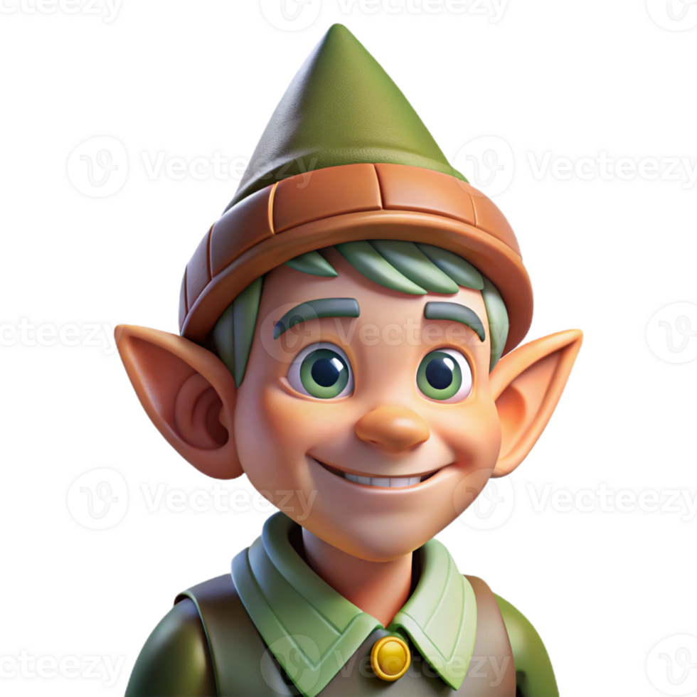 elegant classic Portrait of a Whimsical Gnome with a Po professional png