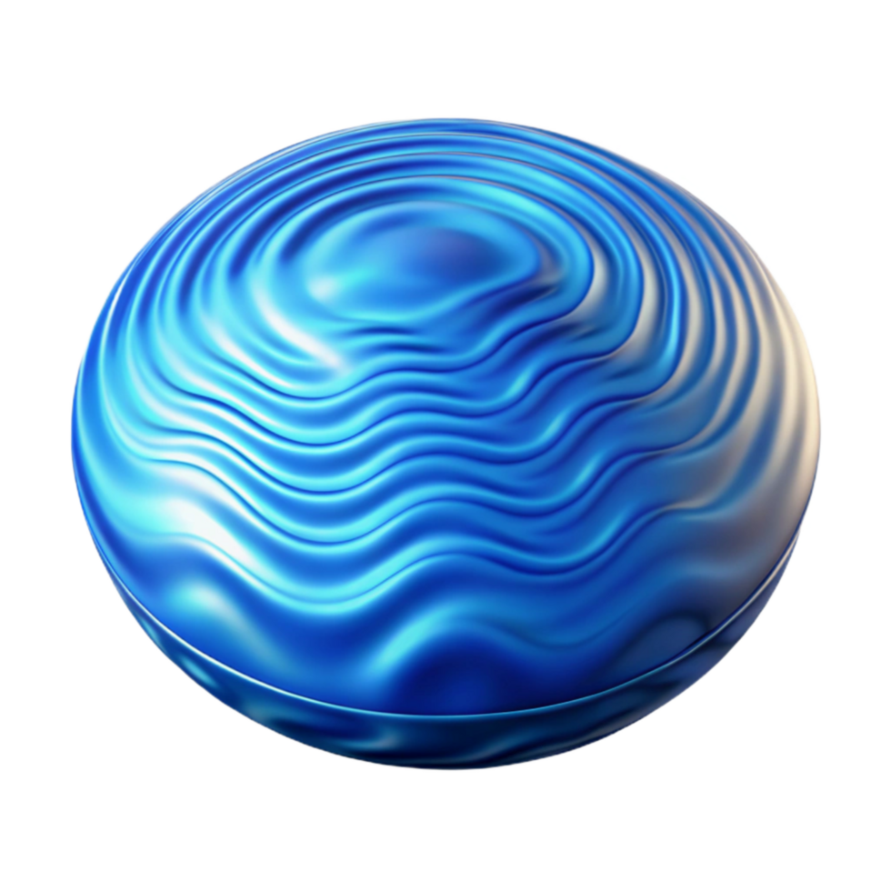 serene vintage Calm Water Ripples Blue Gradient Transparent Background high quality png