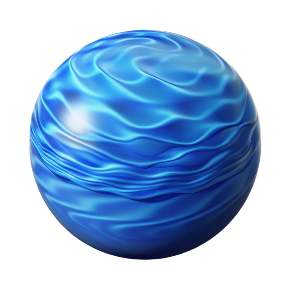 serene creative Calm Water Ripples Blue Gradient Transparent Background high resolution png