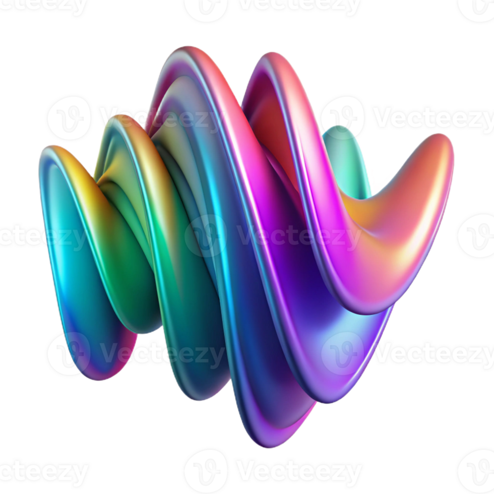 vibrant vintage Abstract Sound Wave Visualization detailed png