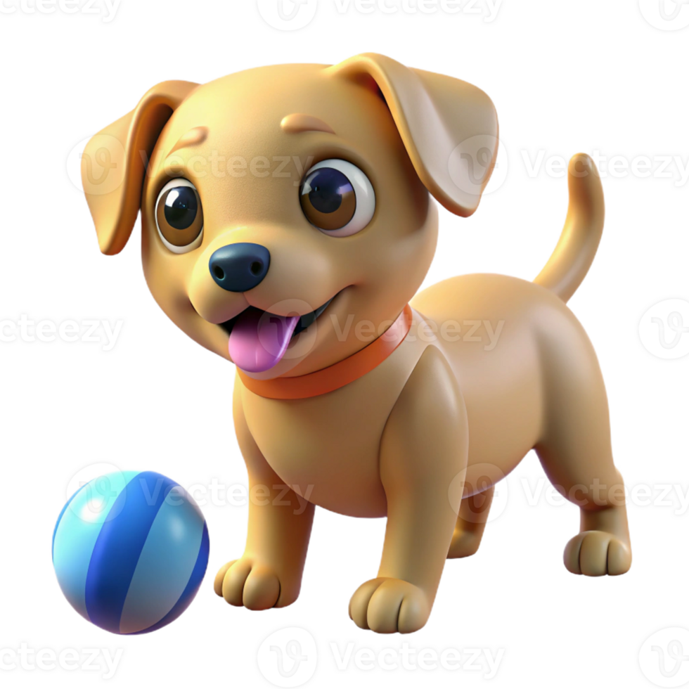 wonderful minimalist A Cute Puppy Playing with a Ball Warm In exclusive png