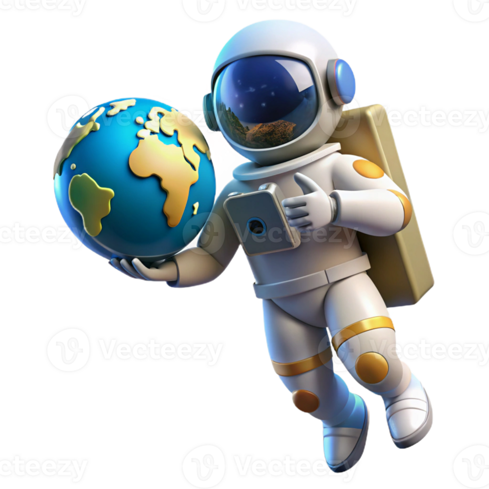 serene rustic A Lone Astronaut Floating in Space Holdi genuine png