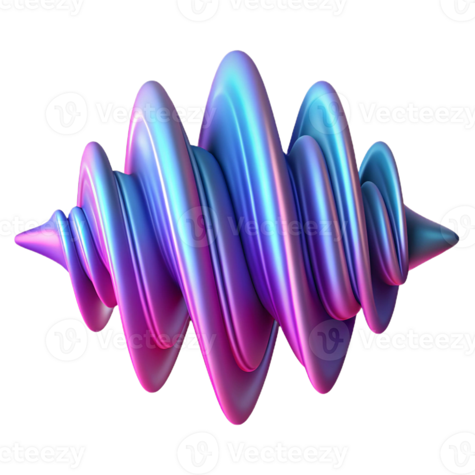 dramatic creative An Abstract Representation of Sound Wav original png