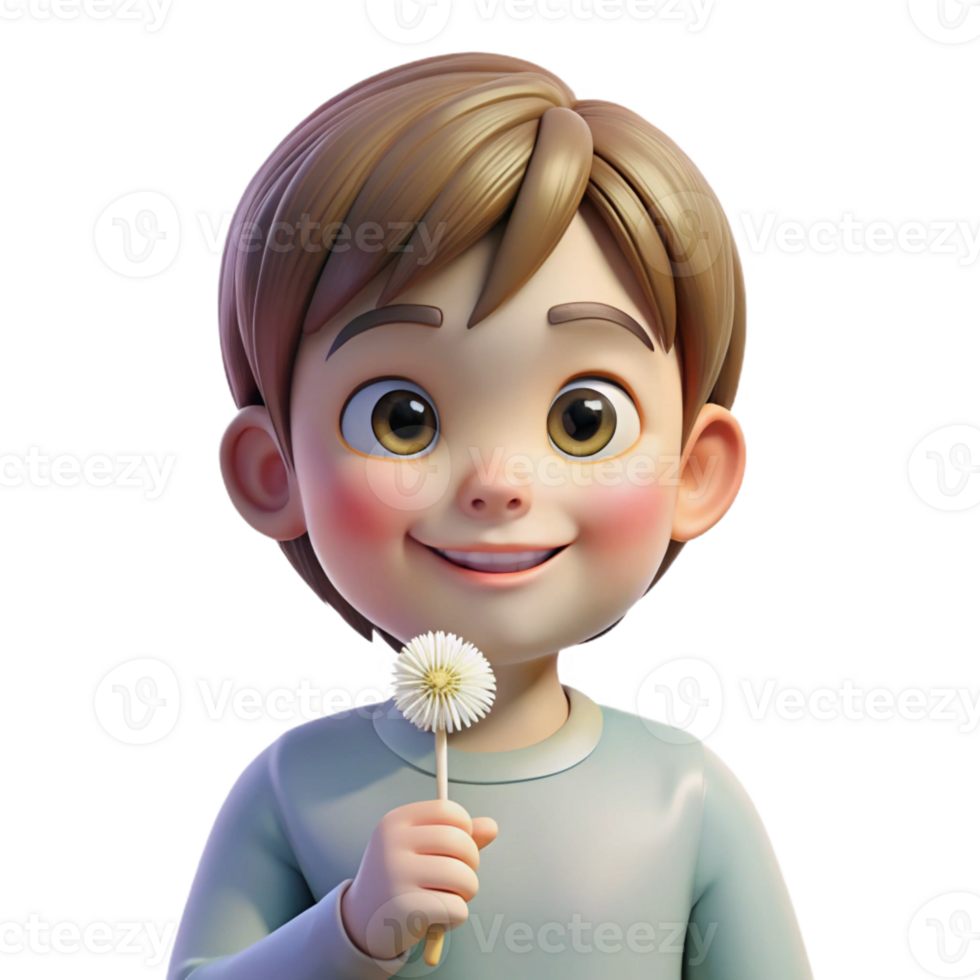 extraordinary contemporary Portrait of a Child with Bright Curious premium png