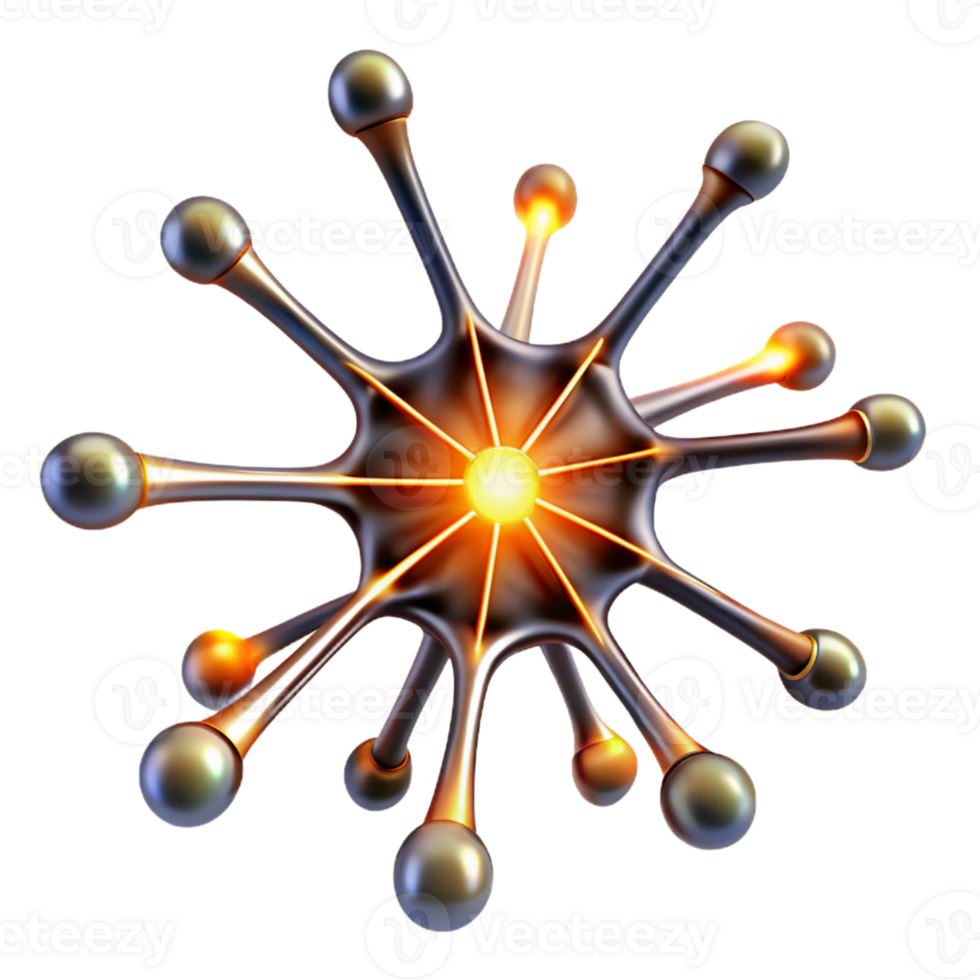 wonderful modern A Network of Interconnected Neurons Firin professional png
