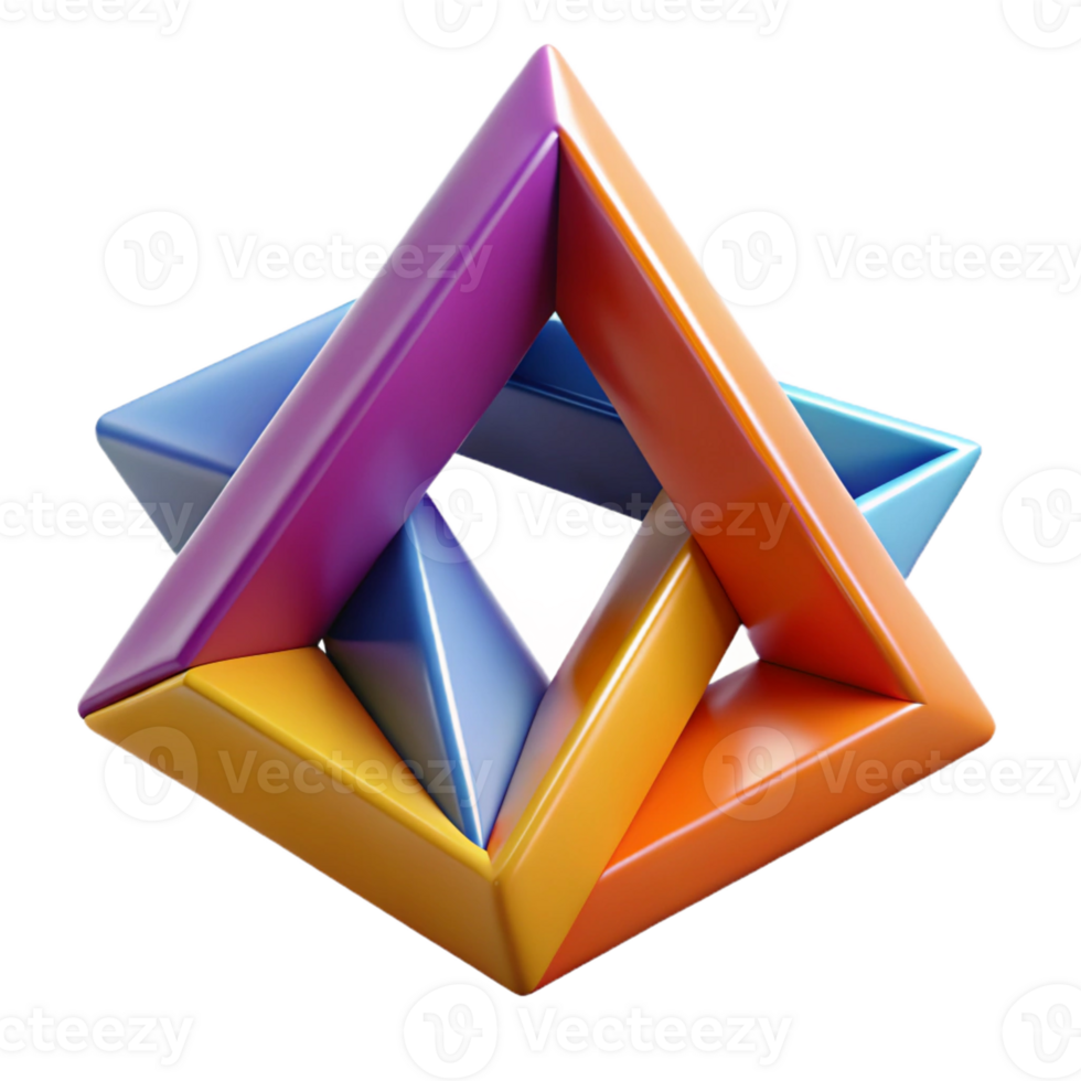 beautiful contemporary A Dynamic Composition of Intersecting Tri 4K png