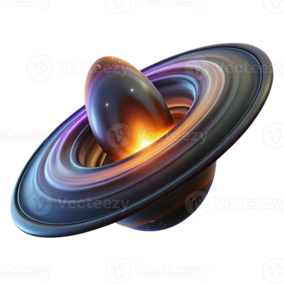beautiful abstract A Spaceship Entering a Black Hole Swirl premium png