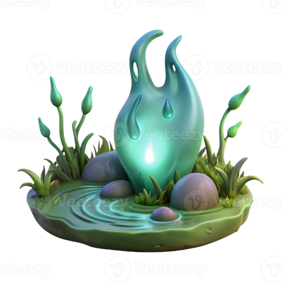 wonderful abstract A Will O the Wisp Flickering in a Swamp 4K png