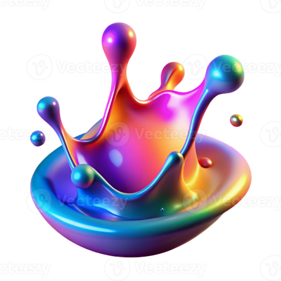 stunning vintage Colorful Fluid Dynamics Simulation authentic png