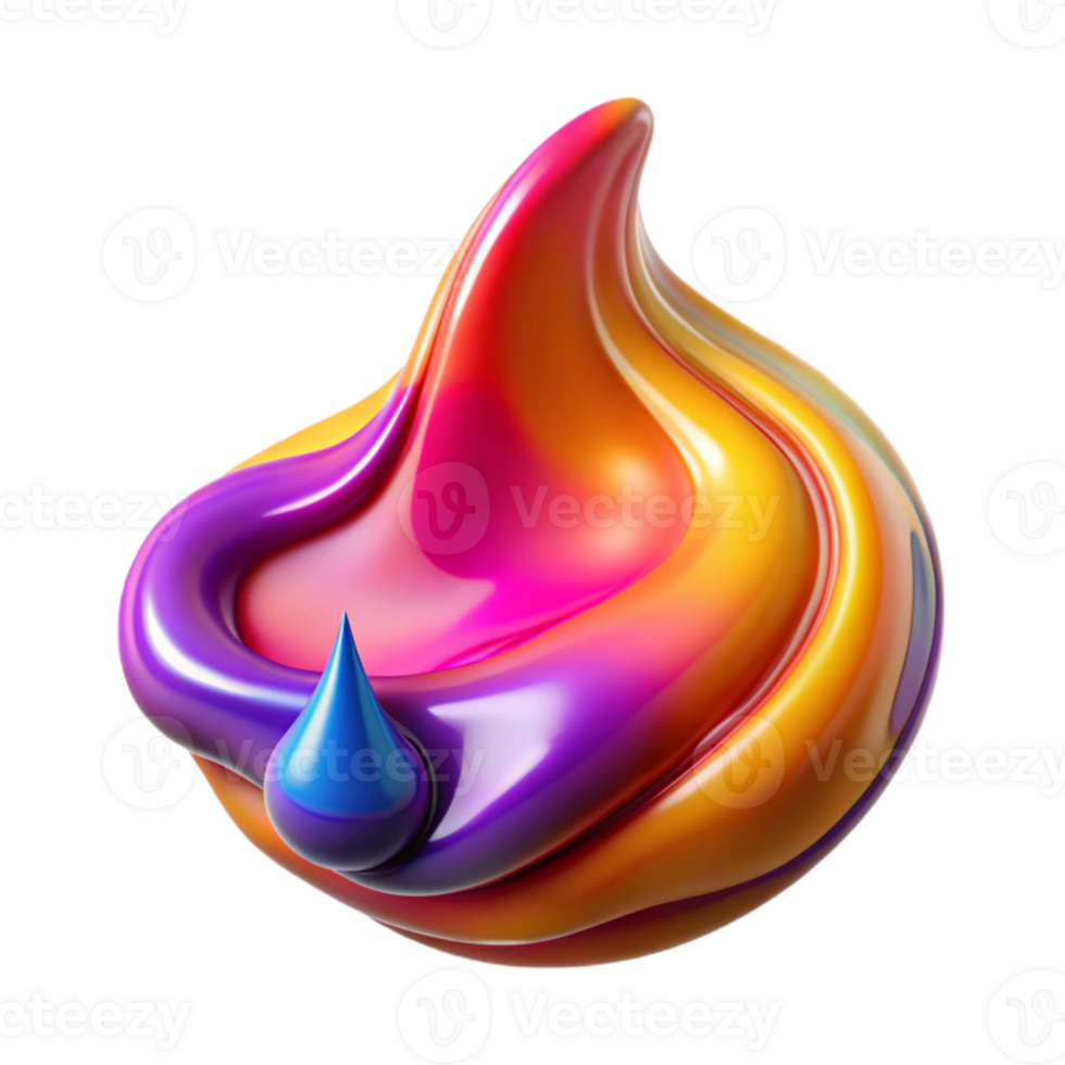 wonderful rustic Fluid Acrylic Pour in Vibrant Hues Stud high resolution png