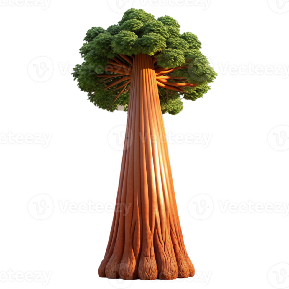 elegant traditional A Giant Sequoia Tree Reaching Towards Th detailed png