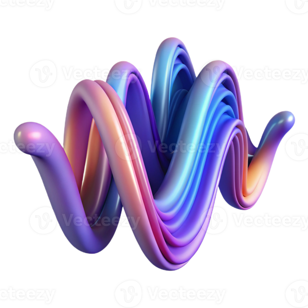 vibrant abstract Abstract Sound Wave Visualization genuine png