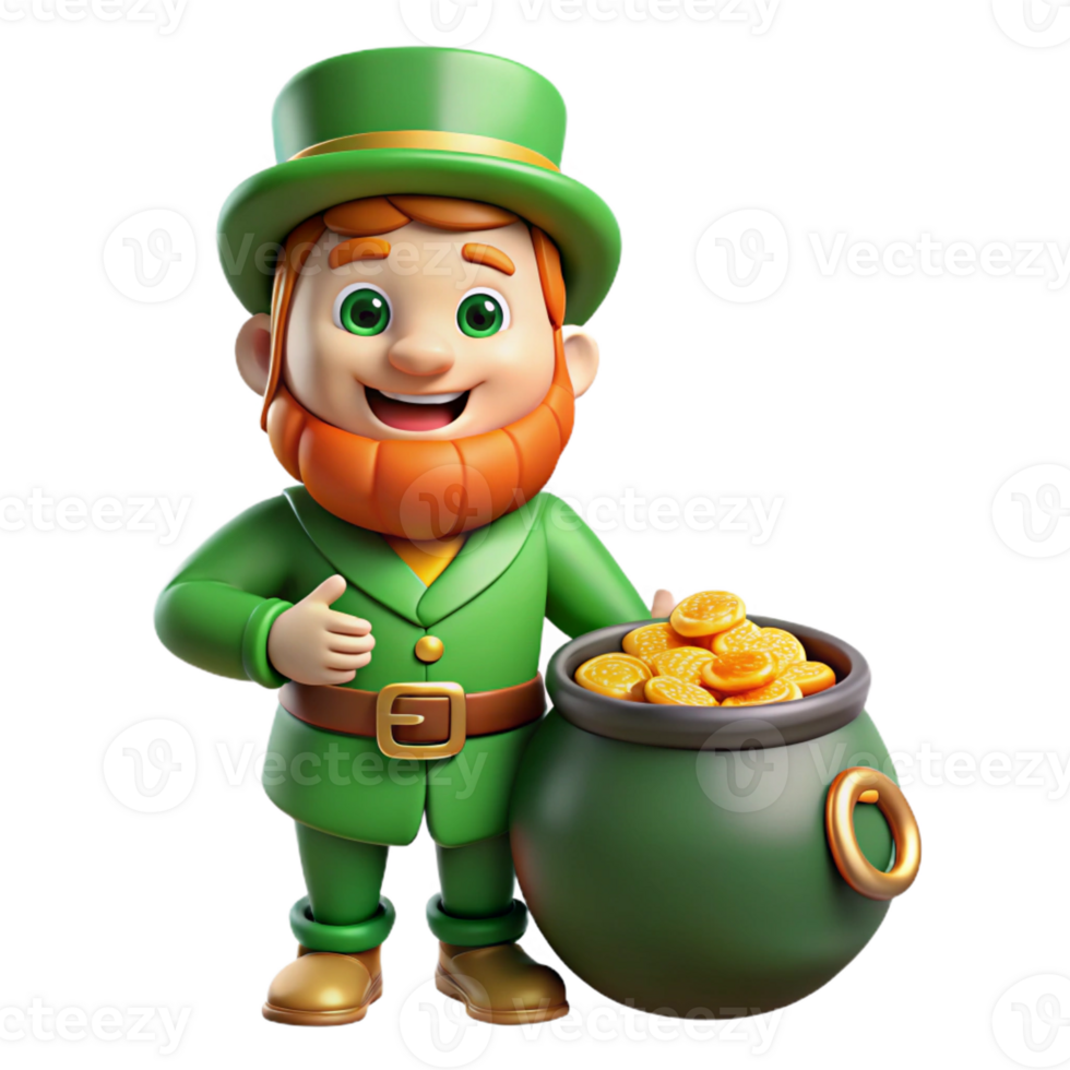 stunning creative A Leprechaun Guarding His Pot of Gold Mi high quality png