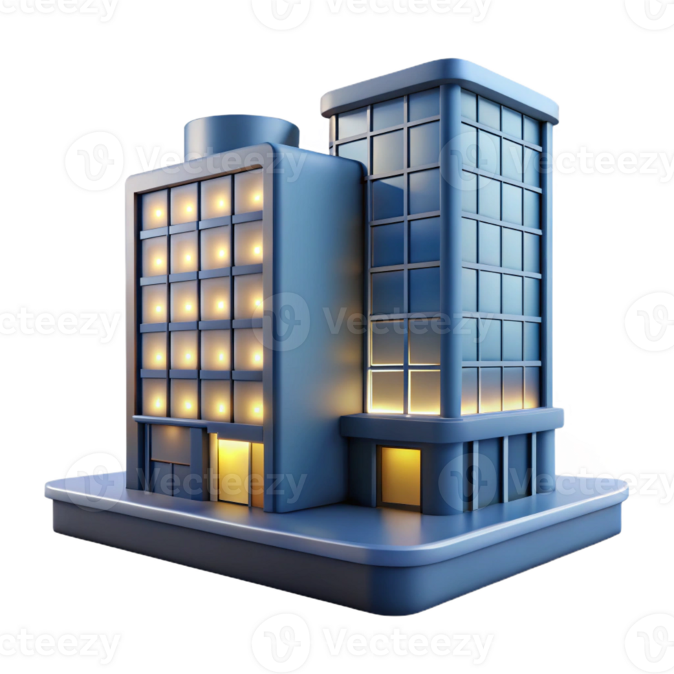 beautiful artistic A Sleek Minimalist Apartment Building Wit png