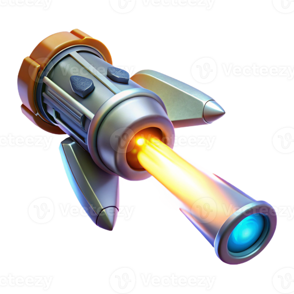 elegant vintage A Futuristic Weapon Firing a Beam of Ene original png