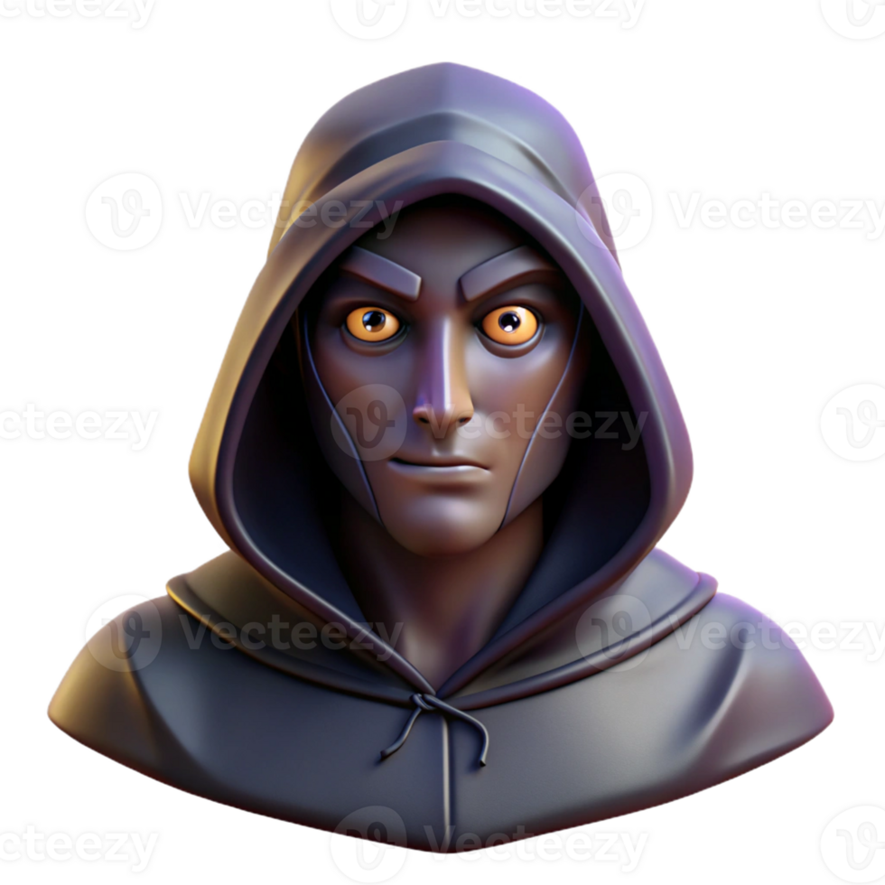 elegant contemporary Portrait of a Mysterious Figure in a Ho 4K png