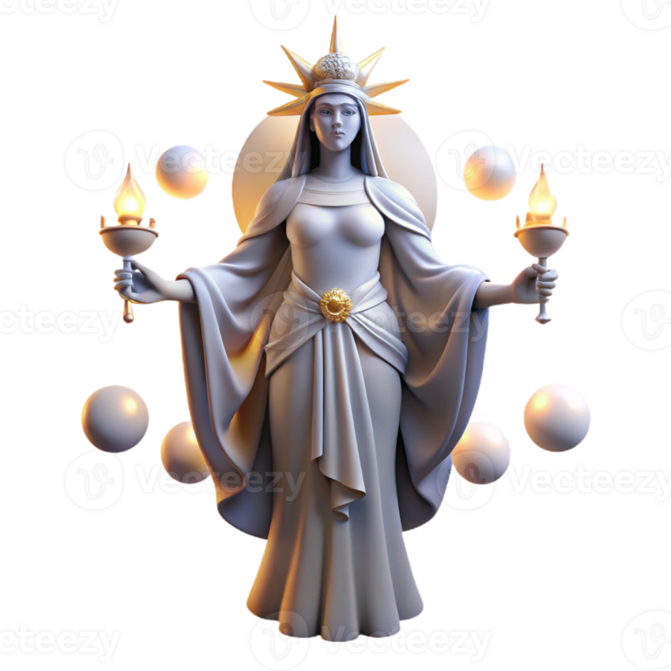 wonderful minimalist Hecate Goddess of Witchcraft Surrounded exclusive png