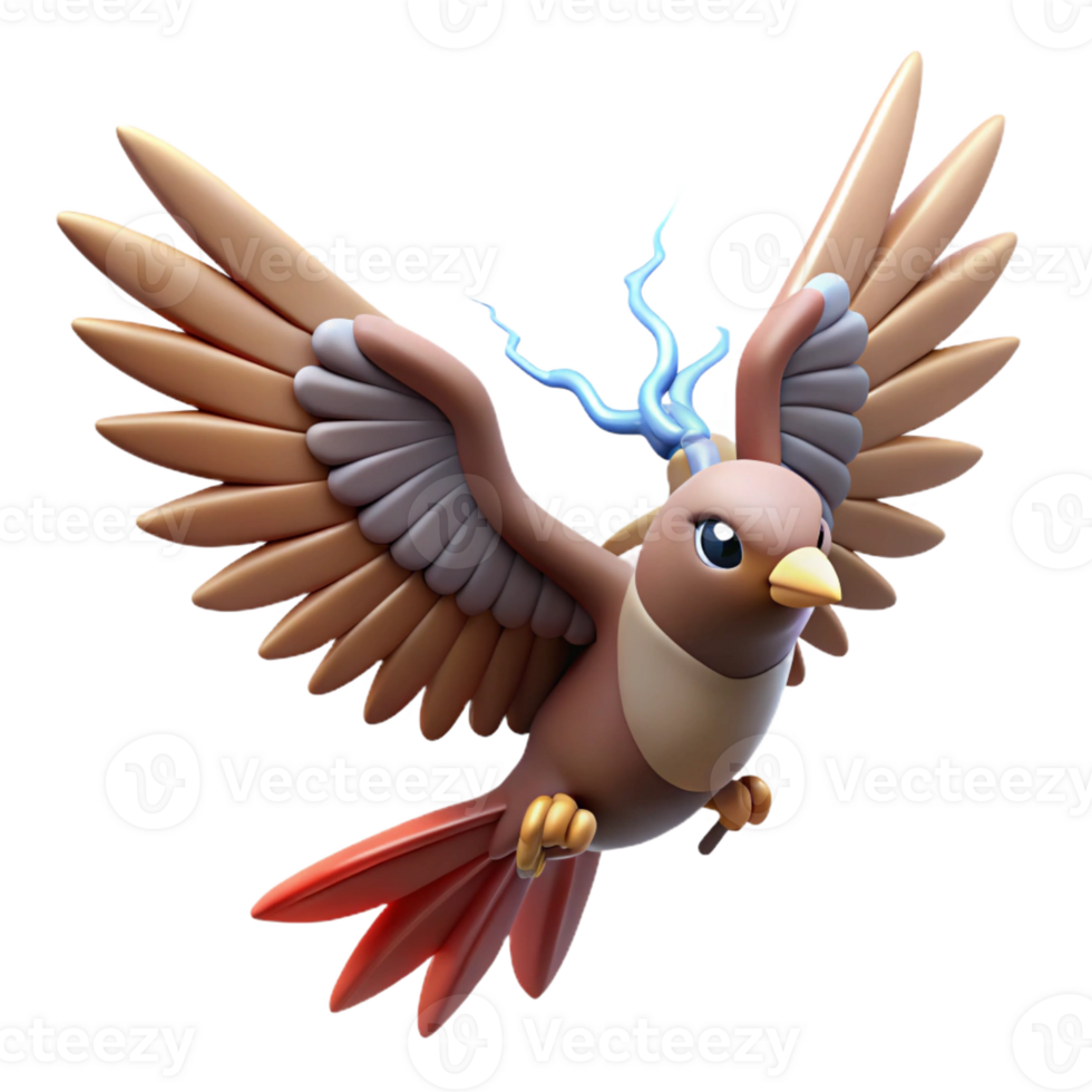 wonderful artistic A Thunderbird Soaring Through the Sky L high resolution png