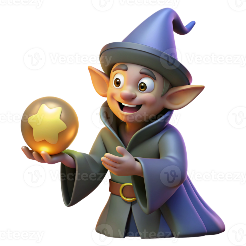 wonderful creative A Mischievous Imp Stealing a Glowing Orb F genuine png