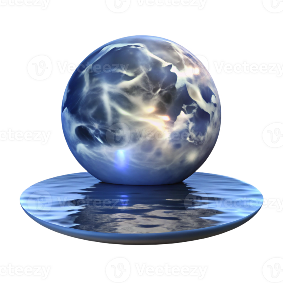 impressive modern A Full Moon Reflected in a Still Lake Et detailed png