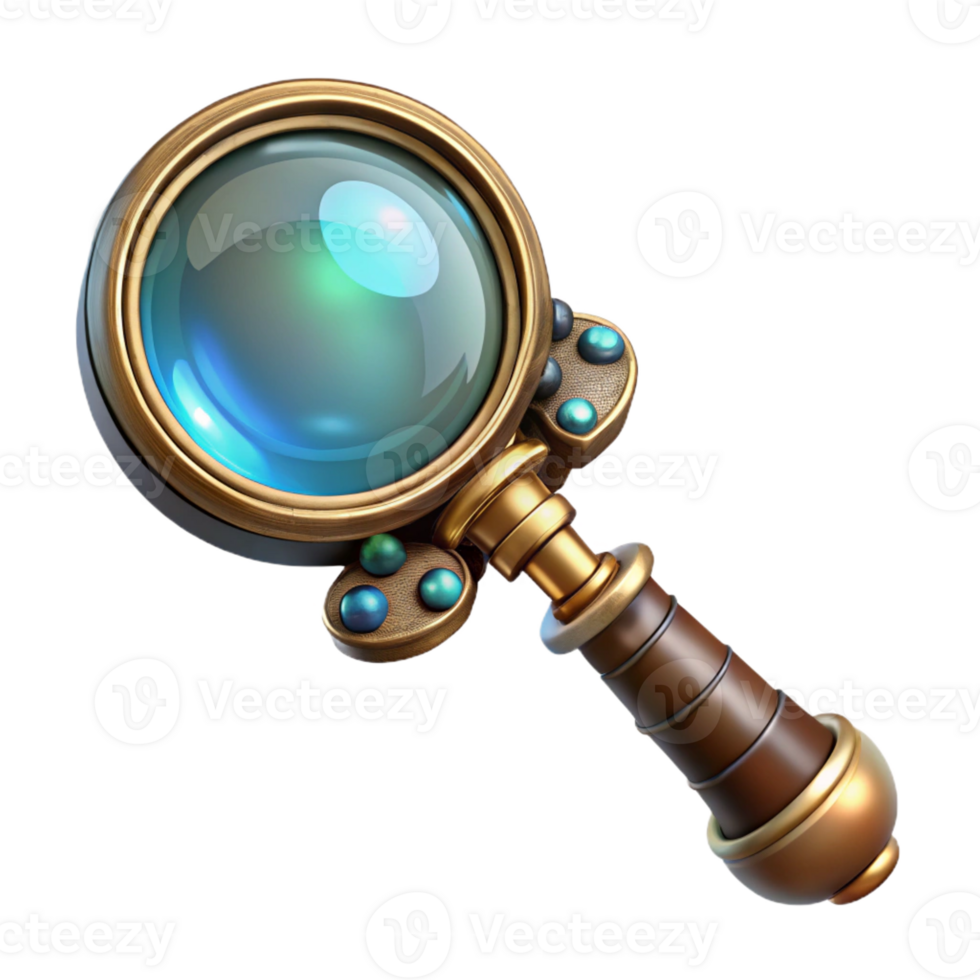 impressive classic A Steampunk Magnifying Glass with Intrica exclusive png