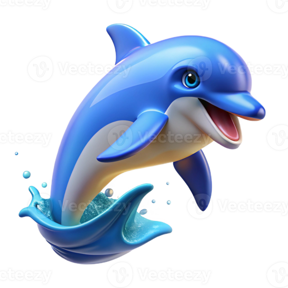 dramatic vintage A Playful Dolphin Leaping out of the Oce original png