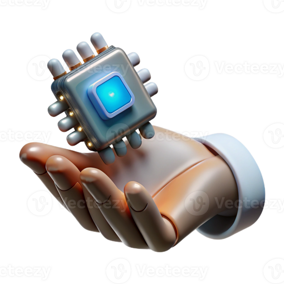 dramatic abstract A Close Up of a Cyborg S Hand Holding high quality png
