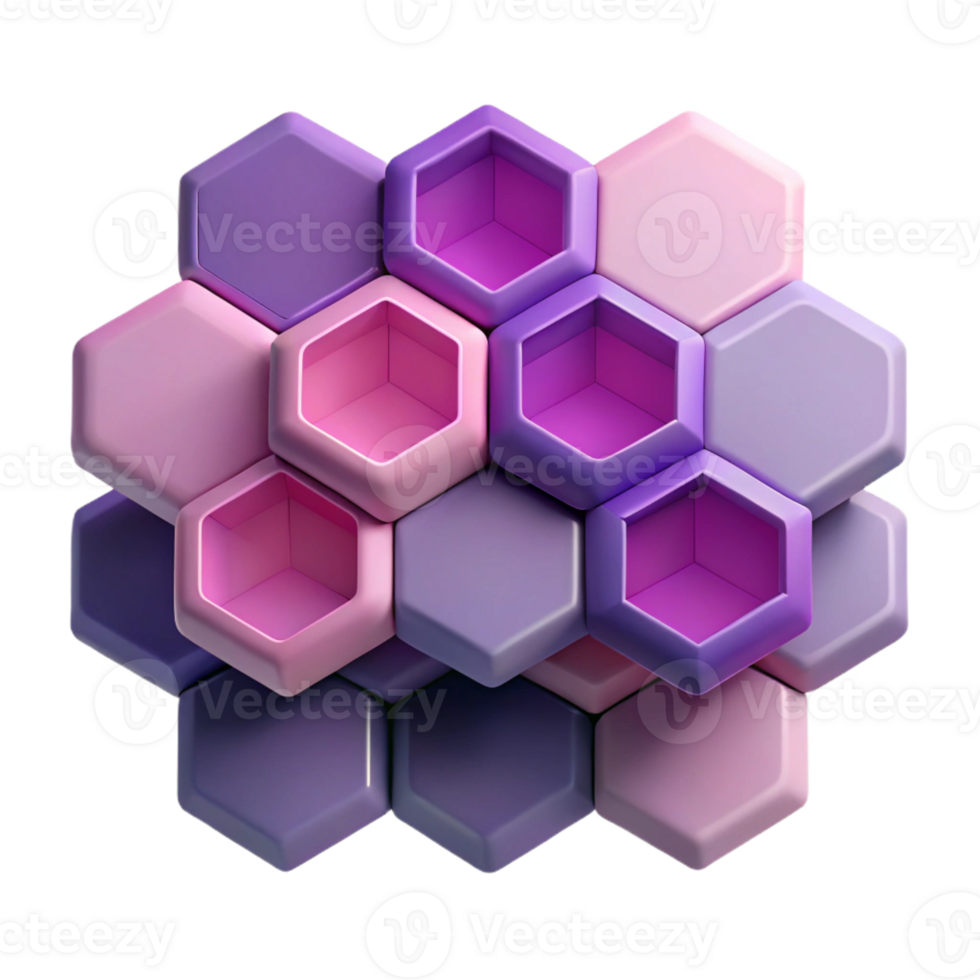 extraordinary contemporary A Composition of Overlapping Hexagons In exclusive png