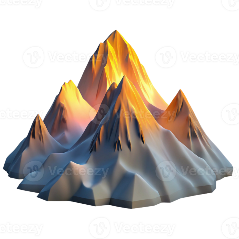 extraordinary modern A Panoramic View of a Snow Capped Mountain exclusive png