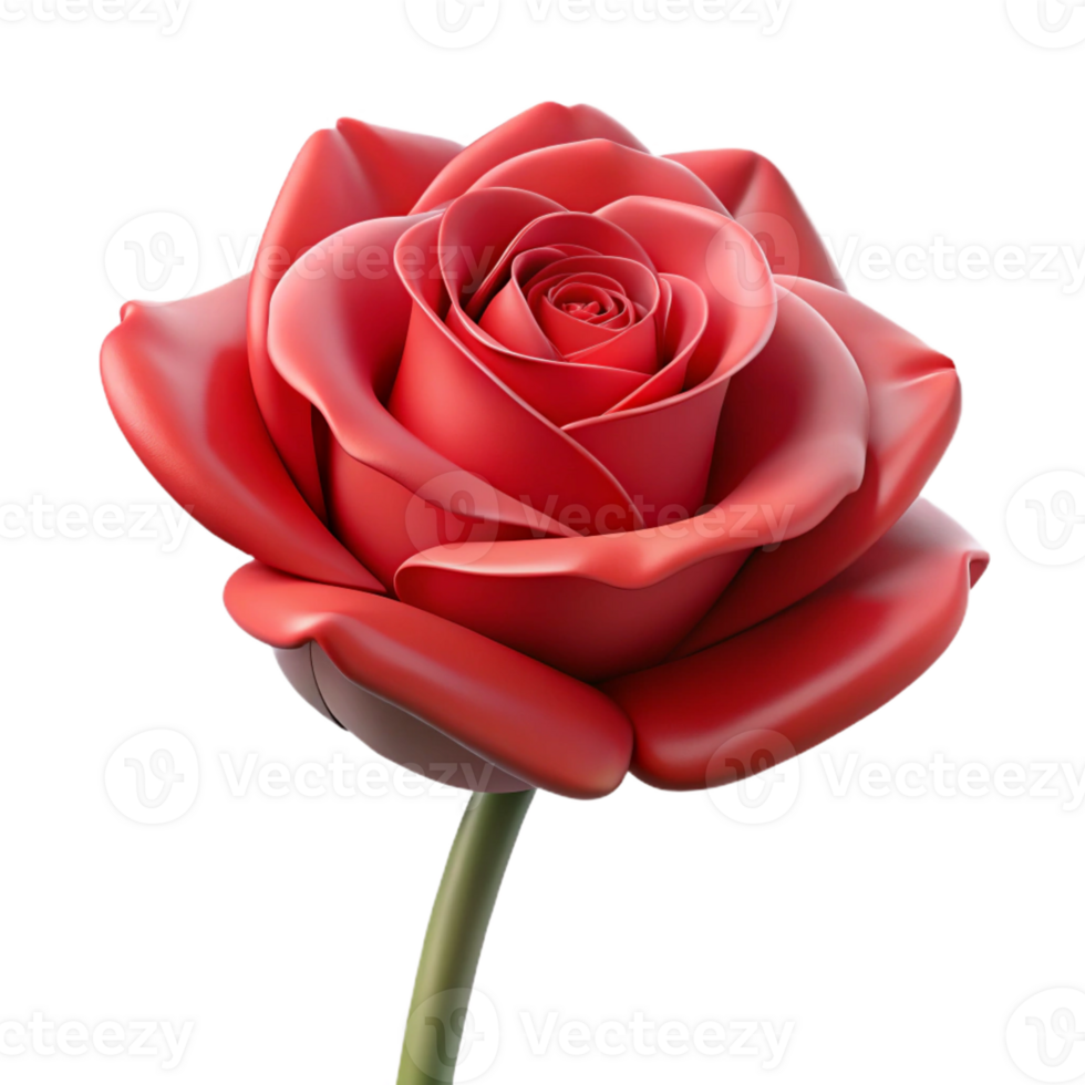 magnificent abstract A Single Rose Deep Red Color Cl professional png