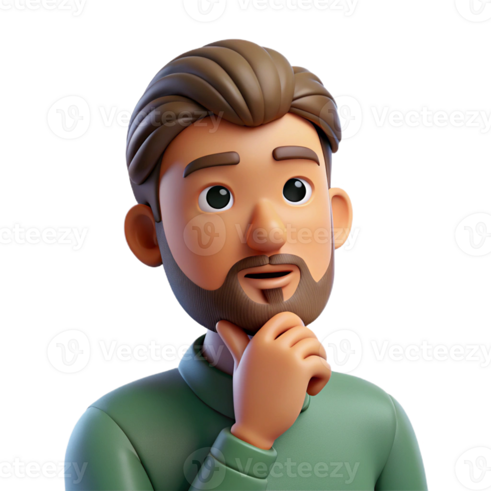 extraordinary classic A Portrait of a Thinking Man with a Conte premium png