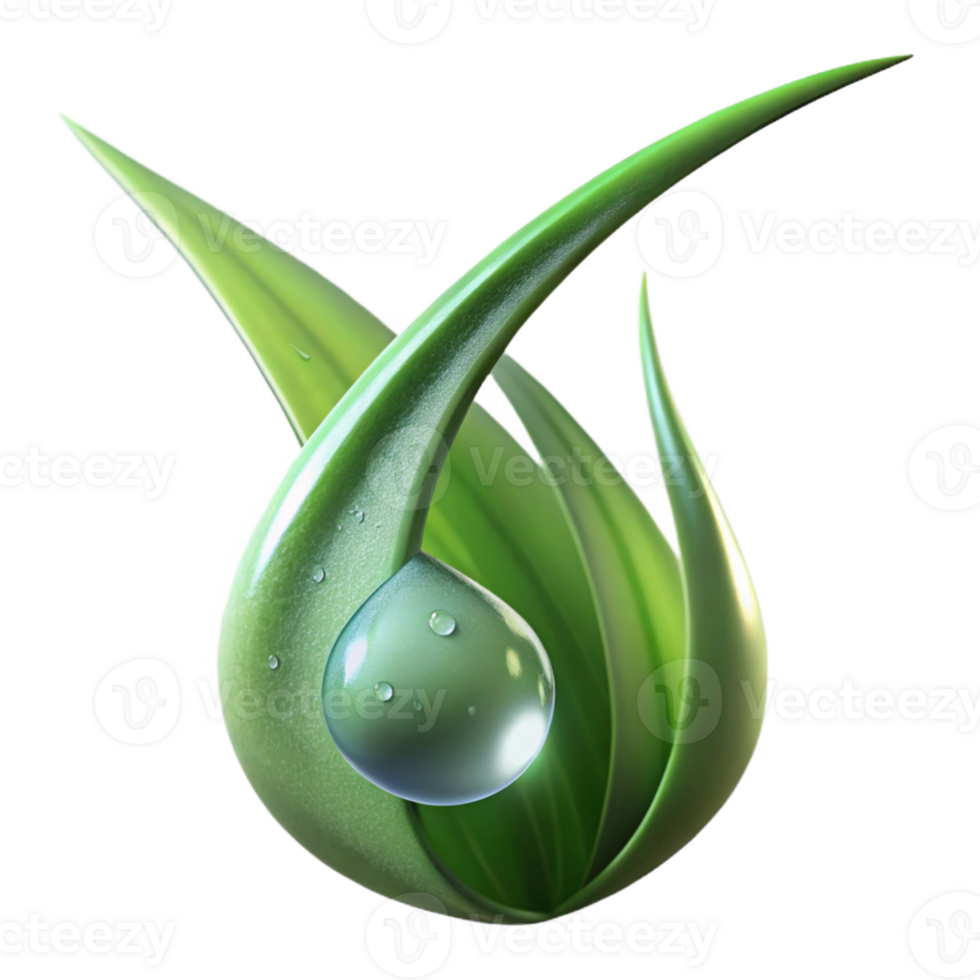 vibrant creative A Close Up of a Dewdrop on a Blade Of high quality png