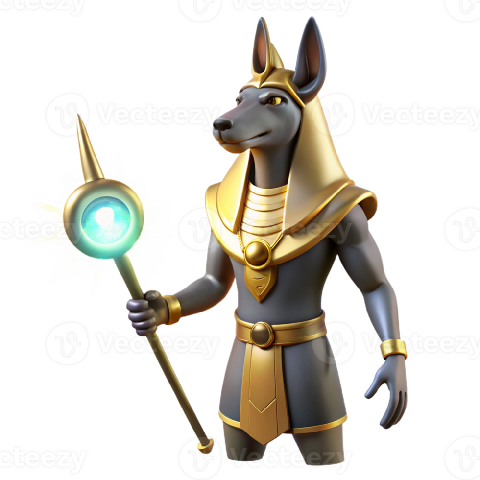 wonderful modern Anubis Guiding a Soul to the Afterlife E high resolution png